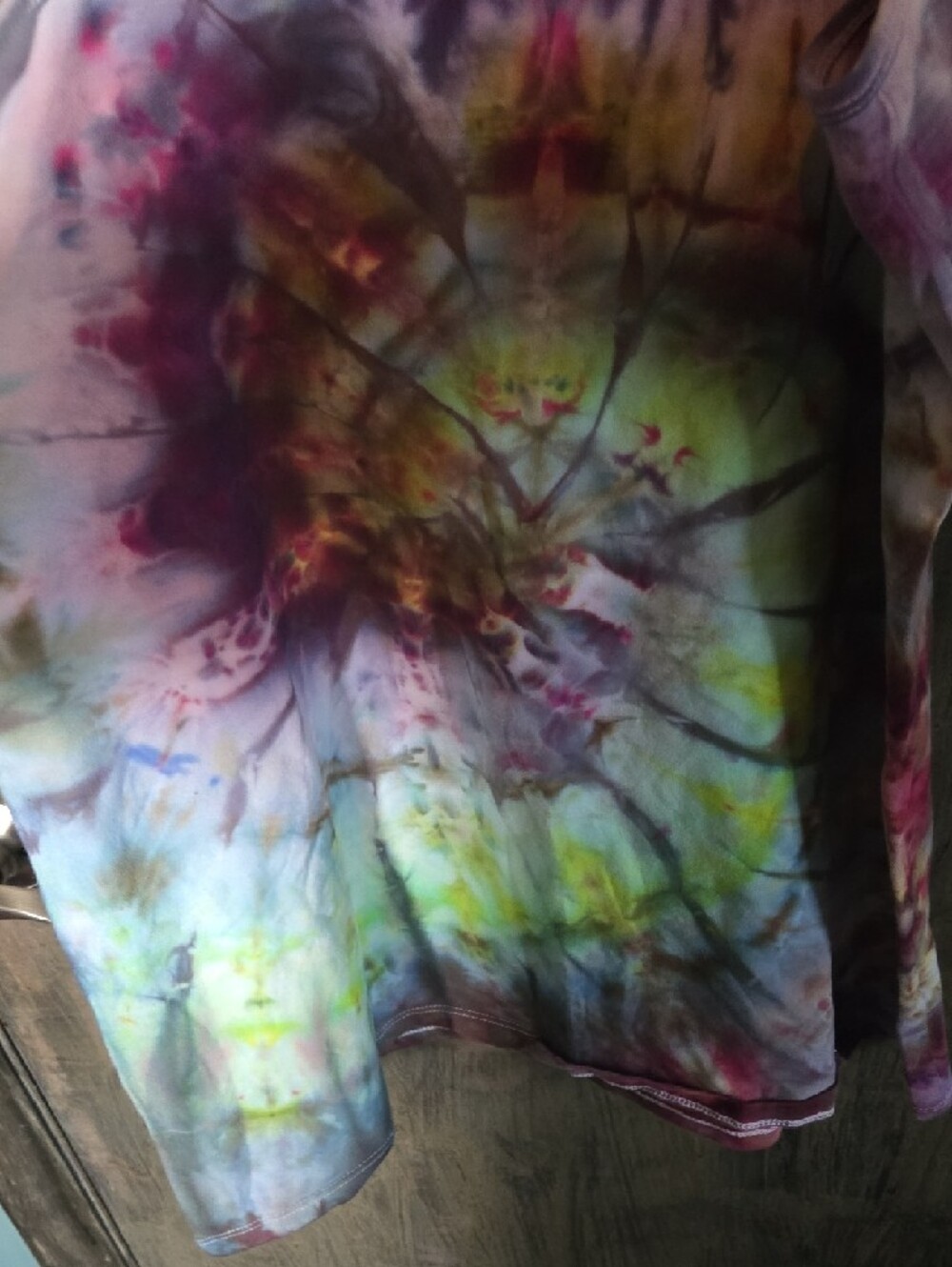 torrid Multicolor Tie-Dye Tank Top in Purple, Yellow, Green - Picture 2 of 4